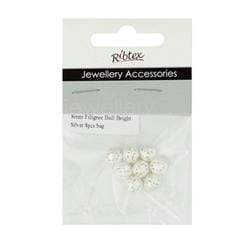 AussieSuperStore Jewellery Making Supplies JF Spacer Filigree Ball 8mm JF Spacer Filigree Ball 8mm | Jewellery Making Accessories 9323823101879 JF654